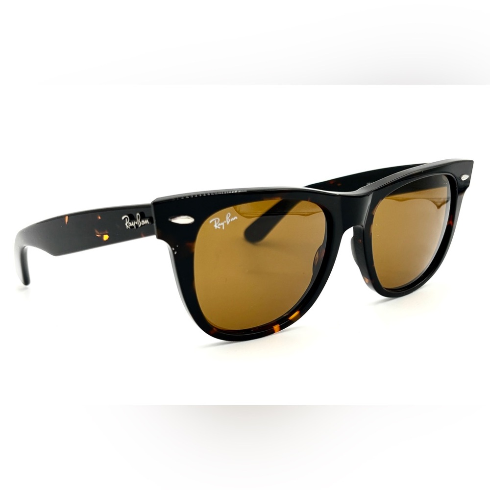 Ray-Ban Classic Sunglasses Tortoise Green G-15 50mm 902 RB2140 - Picture 7 of 13